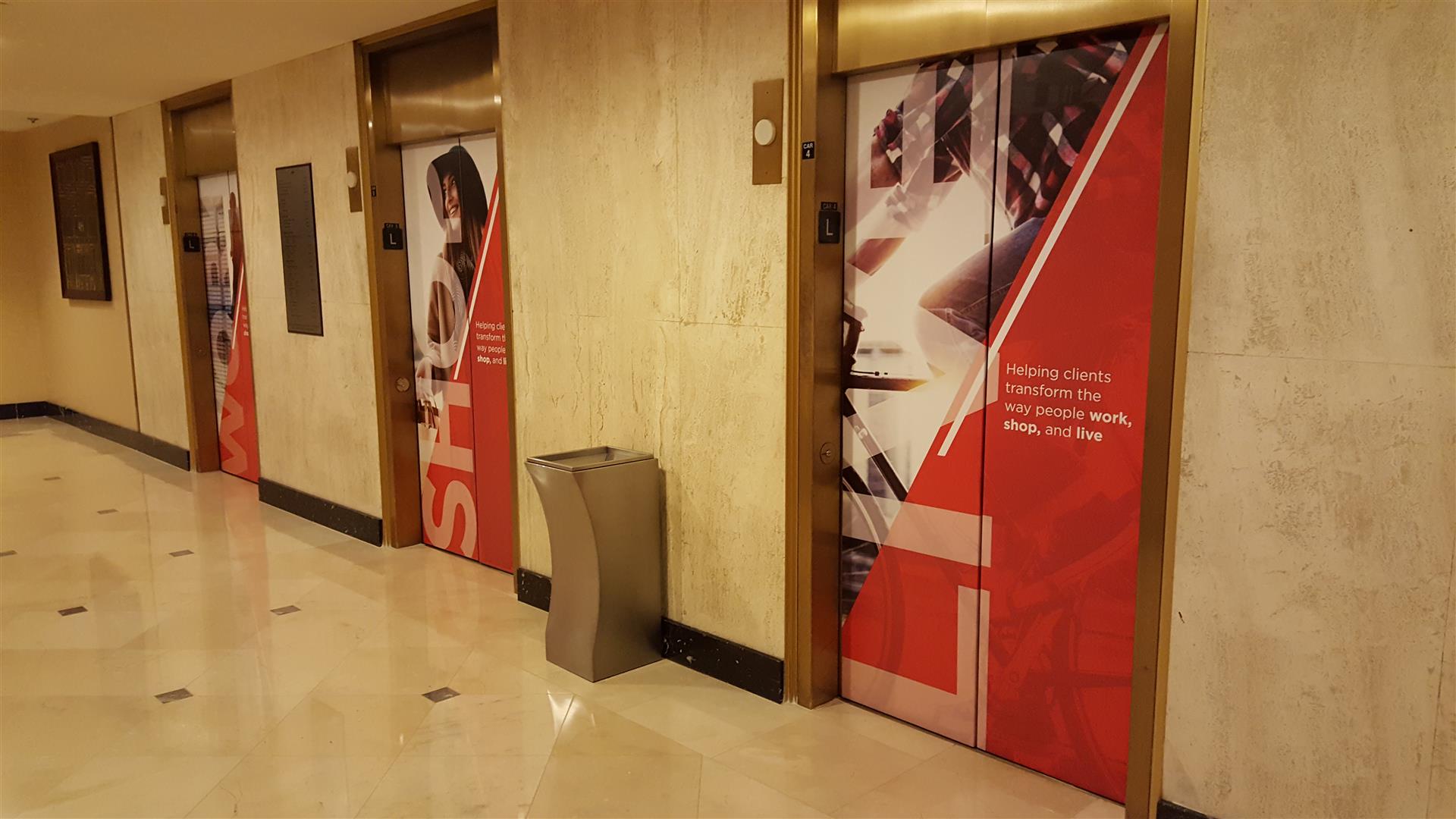 Elevator Graphics and Wraps Divine Signs Can Wrap Anything